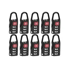 10PCS Portable Alloy Lock Padlock Outdoor Travel Luggage Zipper Backpack5586