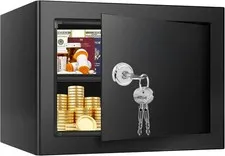 1.3 Cu Ft Fireproof Safe Box Key Lock Steel Security Safe Home Office