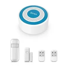 Smart Home Alarm System,Smart Life & Tuya App ControlWiFi/4G 120dB Alarm Syst...