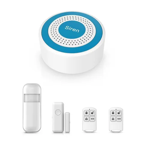 Smart Home Alarm System,Smart Life & Tuya App ControlWiFi/4G 120dB Alarm Syst...