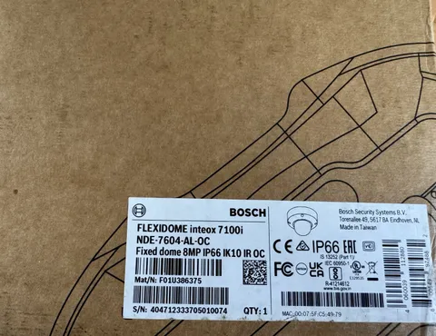Bosch NDE-7604-AL-OC FLEXIDOME Inteox 7100i Fixed Dome 8MP IP66 New NextDay Air