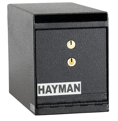Front load depository drop slot safe 12"D x 6"W x 8"H Hayman CV SL8 K  CashVault