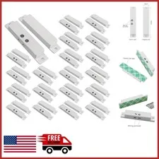 20 Sets Magnetic Door Window Sensor NC Reed Switch with Double-Sided Tape