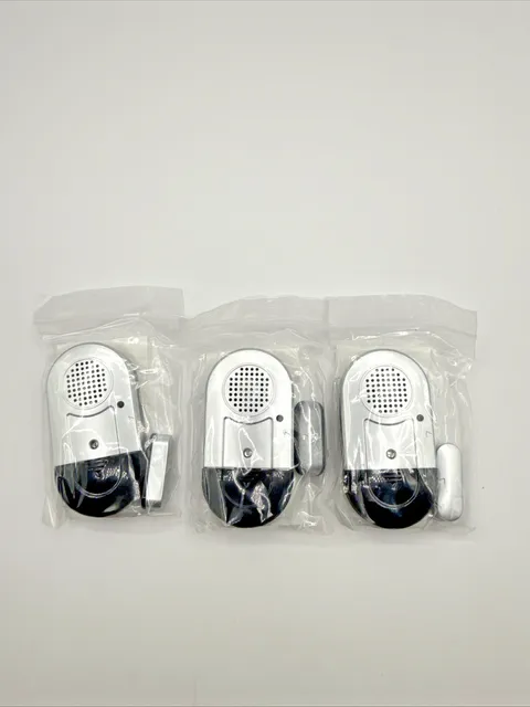 Sanjie 125dB 3 Pack Wireless Door Window Alarm Magnetic Security Sensors