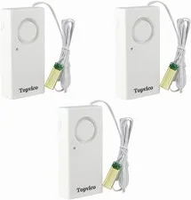 Water Leak Sensor Detector, 120dB, 37.8 Inches Cable, 3 Packs | Flood Alarm for