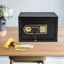 Security Steel Safe Box Digital Keypad Lock Cash Jewelry Safe Box F/ Home Office