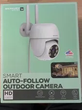 MERKURY SMART OUTDOOR AUTO-FOLLOW CAMERA, HD 1080P, WIFI, SPOTLIGHT, NEW!