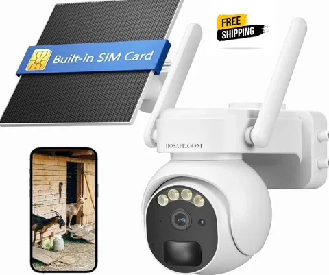 4G Camaras De Seguridad Sin WIFI Para Casa Exterior Inalambricas Con Panel Solar