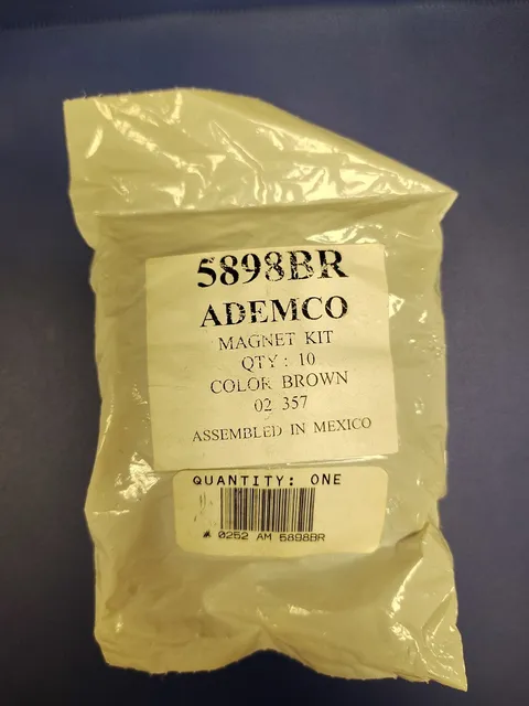 ADEMCO 5898BR ALARM 10 MAGNETS KIT Brown Free Shipping