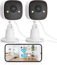 2K Full-Color Night Vision Security Camera – Plug-in, Dual-Band WiFi