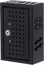 Multipurpose Steel Lock Box - Keyed Security Storage Cabinet for Phones, Wallets