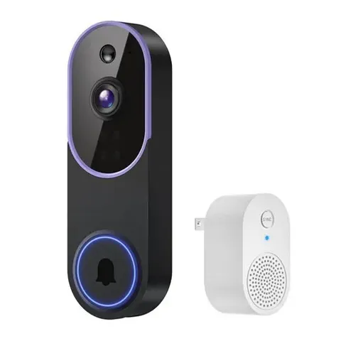Wireless Video Doorbell Camera AI Human Detection Night Vision WiFi