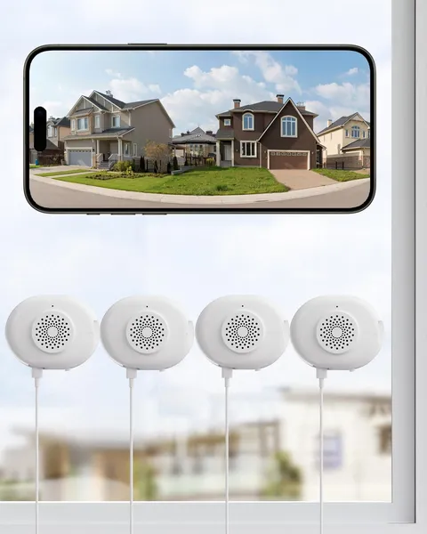 4 x C680 2K Window Security Camera with Full Color Night Vision, 3MP Indoor P...
