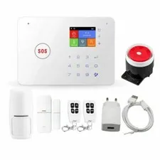 Home Theft Kit Alarm Combiner GSM Wireless App With Card