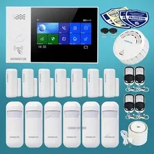 HOMSECUR Wireless WIFI 4G LCD Home Security Alarm System+6*PIR+Door Sensor