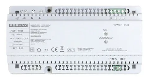Power supply + filter DUOX PLUS DIN10 24Vdc 2.5A (2 wires)