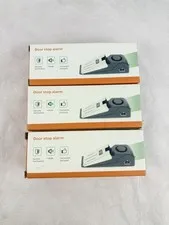 3 Pack Security Door Stop Alarm 120DB Hotel Home Portable Security Safety Tools