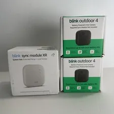 Blink Outdoor 4 XR 2 Camera System w/Sync Module XR with 4x security coverage