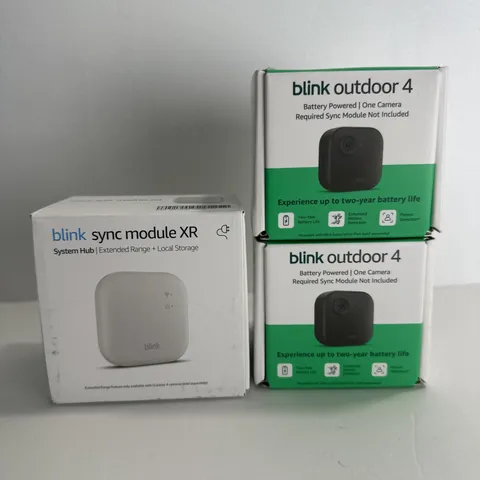 Blink Outdoor 4 XR 2 Camera System w/Sync Module XR with 4x security coverage