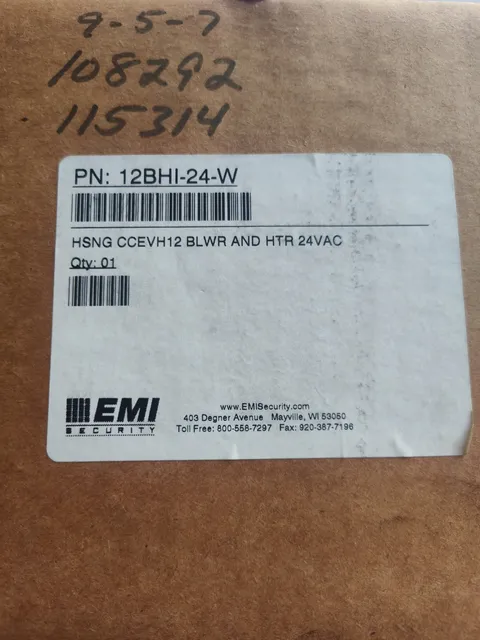 EMI Security   Indoor/Outdoor Camera Housing 12BHI-24-W