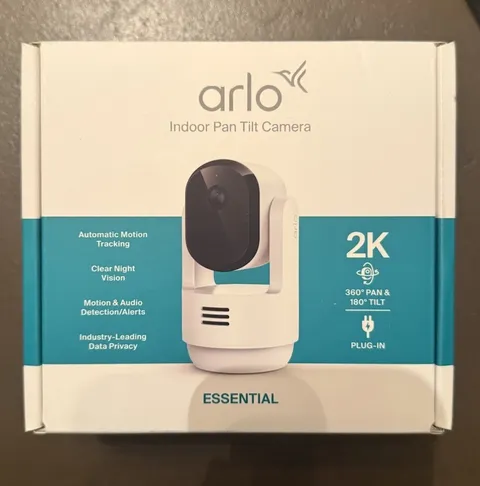 Arlo Indoor Pan Tilt Pet Camera 2K 360 Degree Pan 180 Tilt Plug In (BRAND NEW)