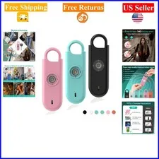 140dB Personal Safety Alarm Set for Women, 3 Pack, Pink/Blue/Black