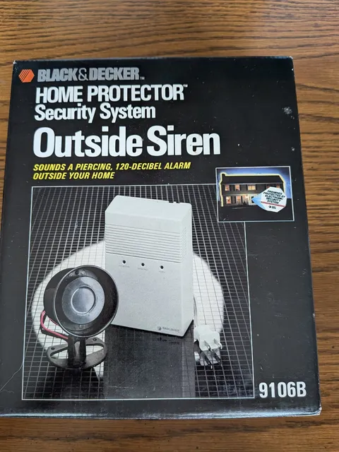 Black & Decker 9106B Home Protector Security System Outside Siren New In Box