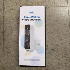 UNV 3 & 2MP HD Audio IP65 NDAA Dual Cam Wifi Video Doorbell w/ 8GB local storage