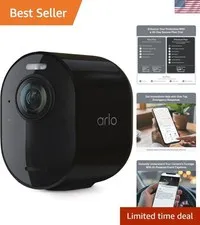 Ultra 4K HDR Add-On Security Camera: Wireless, Night Vision & Smart Home Ready
