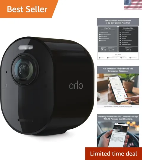 Ultra 4K HDR Add-On Security Camera: Wireless, Night Vision & Smart Home Ready