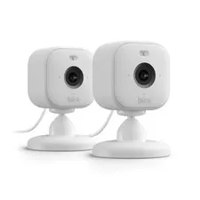 Blink Mini 2 Indoor/Outdoor 1080p Plug-In Security Camera 2pk White B0BWX1D2DW