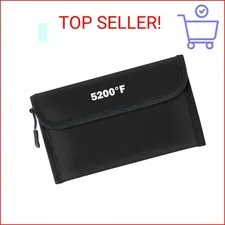 GQIRIL Fireproof Waterproof Document Bag - 5200°F Water Resistant Fire Proof Mon