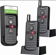 PANDAAR Wireless Doorbell Wireless Intercom System,Two-way Intercom 4900ft Range