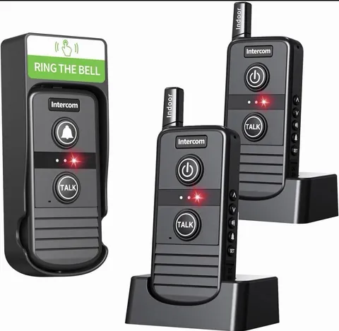 PANDAAR Wireless Doorbell Wireless Intercom System,Two-way Intercom 4900ft Range