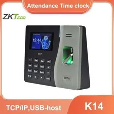 ZKTeco K14 TCP/IP ID Card Fingerprint Time Attendance Access Control Terminal