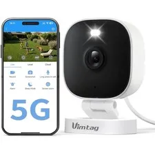 Reliable Outdoor Security Camera with Color Night Vision & Motion Detection