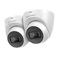 2-Pack UltraHD 4K (8MP) Outdoor IP Turret PoE , 3840x2160, 98ft NightVision, ...