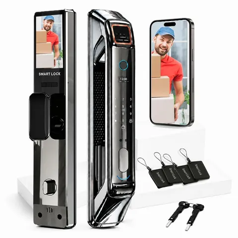 Smart Door Lock with Camera & 3D Face Recognition: Biometric Palm Vein Scanner