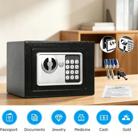 Digital Electronic Safe Box Keypad Lock Security Home Office Cash Jewelry Gun US