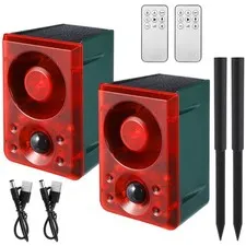 Outdoor Animal Deterrent Alarm - Solar Powered