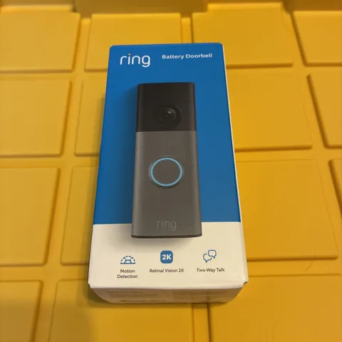 Ring - Battery Doorbell (newest model) Retinal 2K with wide-angle video - New!