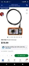Digital Snake  Camera Adjustable Light 4in Screen Camera Video Internal Memory