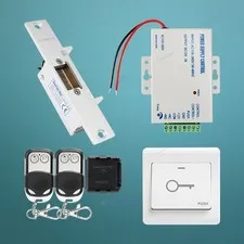 HOMSECUR Video Door Intercom Kit Electric NC Strike Lock Power Supply Switch