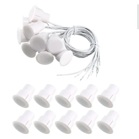 10pcs RC-36 N.C. Recessed Magnetic Wired Door Contact Sensor Alarm Reed Switch