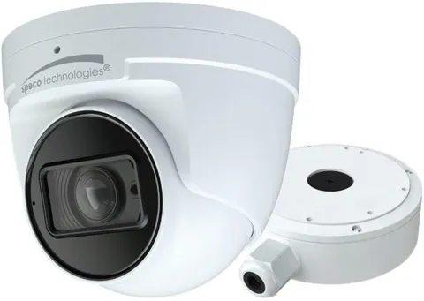 Speco Technologies O4T9 4MP H.265 IP Turret Camera with Advanced Analytics,...
