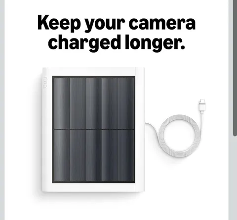 Ring Solar Panel 2nd Generation, 4W for Outdoor Cam Plus, Outdoor Cam Stick...