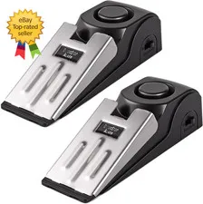 Door Stop Alarm Door Stopper Security for Home Travel Apartment with 120DB Siren