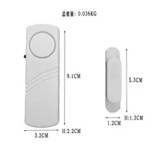 4PCS Wireless Door Window Alarm 120dB Loud Magnetic Sensor Home Anti‑Theft