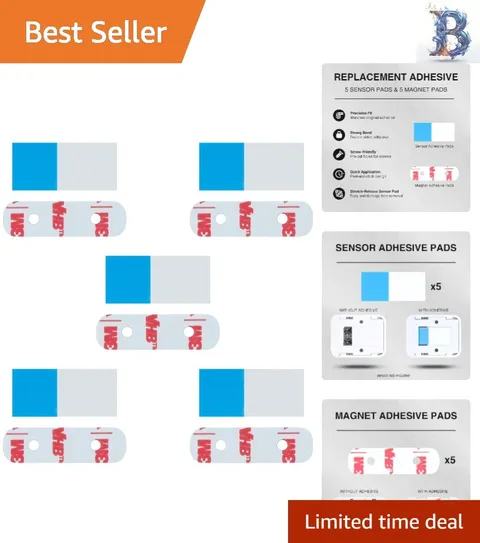 SimpliSafe Compatible Replacement Adhesive - Strong Double-Sided Tape 10 Pads