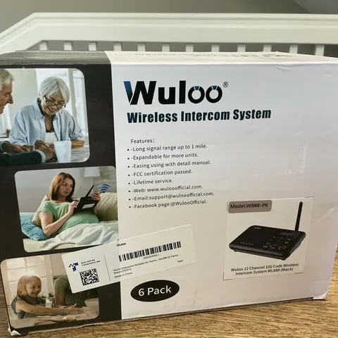 Wuloo Intercoms 6 Pack - Wireless for Home Intercome System WL-888-P6 - NEW